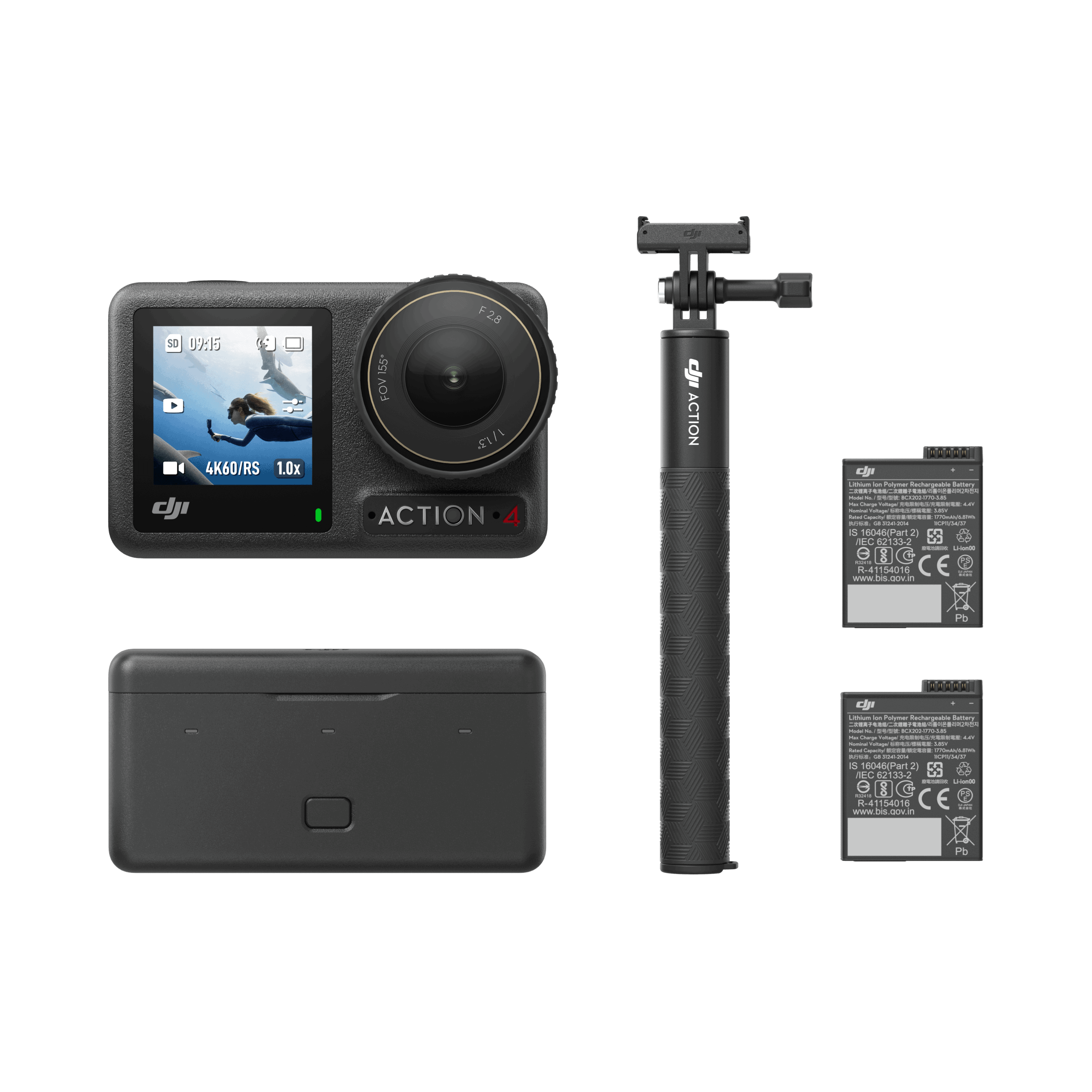 Mini Boîte De Rangement étanche Pour Accessoires DJI Osmo Action 5/4/3 - Protection Anti-choc, Compacte, Grise